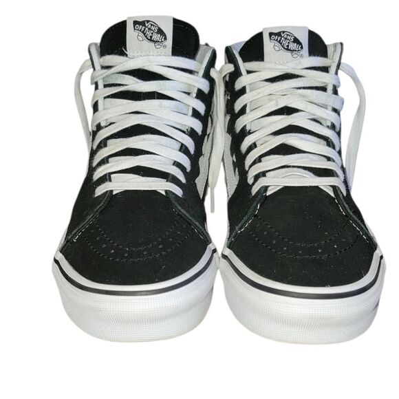 Nwot Vans Off The Wall Sk8Hi High Top Black Checkerboard Unisex Sneaker 7.5 9 - Picture 3 of 11